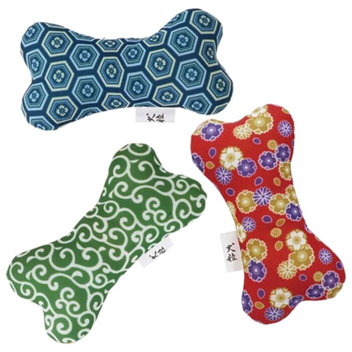 Petio 狗玩具 - 犬雅日式骨頭發聲狗玩具 (單個) 隨機顏色