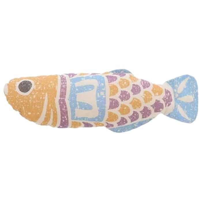 Petio Cat Toy - Add Mate Woodcut Style Kicking Stuffed Medaka
