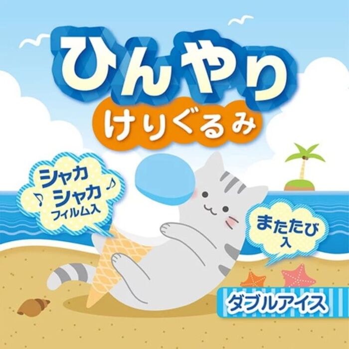 Petio 貓玩具 - 冷感沙沙發聲踢踢公仔 (雙球雪糕)