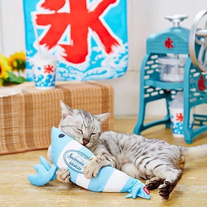 Petio Cat Toy - Kicking Stuffed Lobster (Soda)