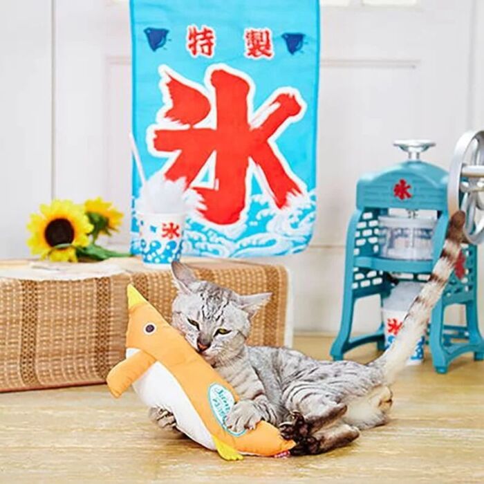 Petio Cat Toy - Kicking Stuffed Penguin (Mango Ice)