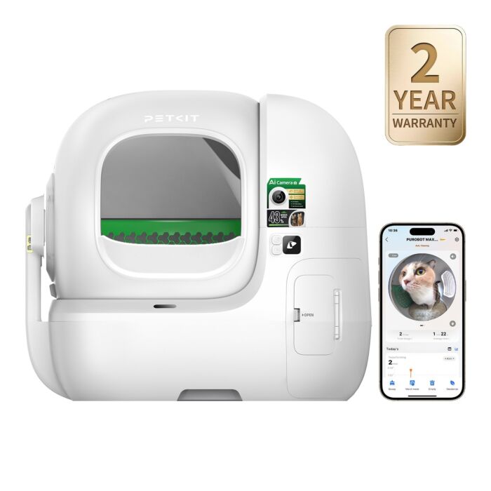 PETKIT Cat Litter Box - Purobot Max Pro 2 Automatic with AI Smart Camera