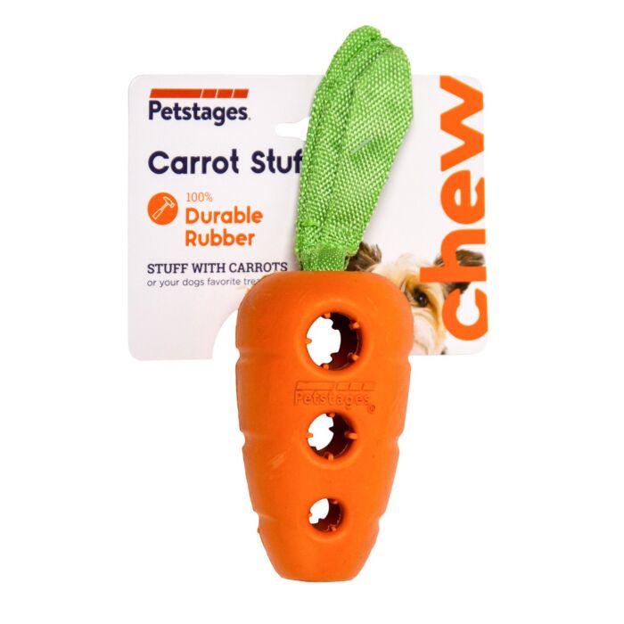 Petstages Dog Toy - Carrot Stuffer Treat