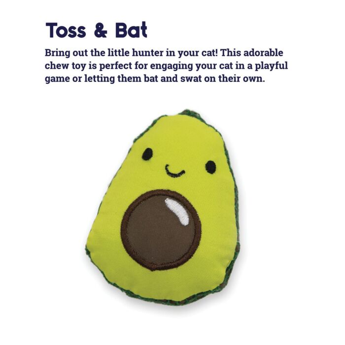 Petstages Cat Toy - Lil' Avocato Dental Health Chew
