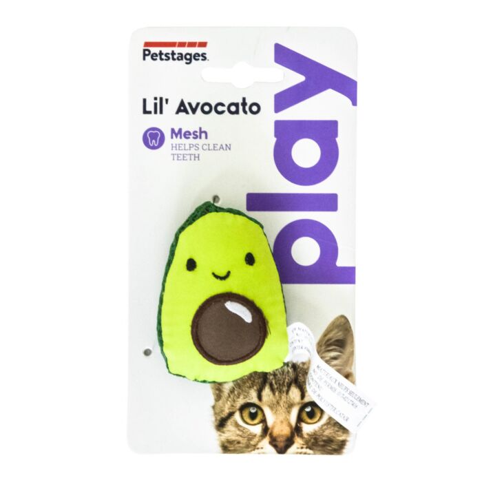 Petstages Cat Toy - Lil' Avocato Dental Health Chew