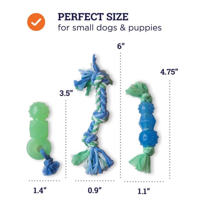 Petstages Dog Toy - Mini Dentachew 3-Pack