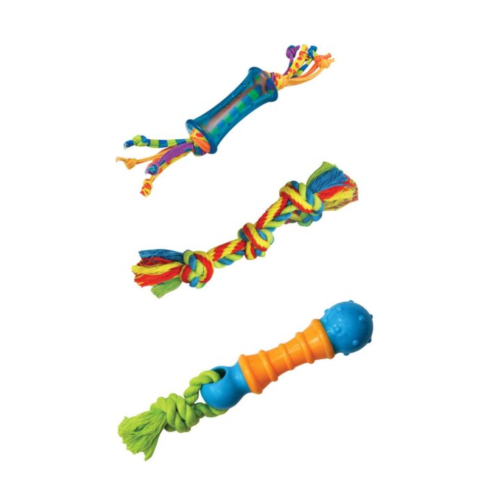 Petstages Dog Toy - Orka Mini Dental Chew Toys 3-Pack