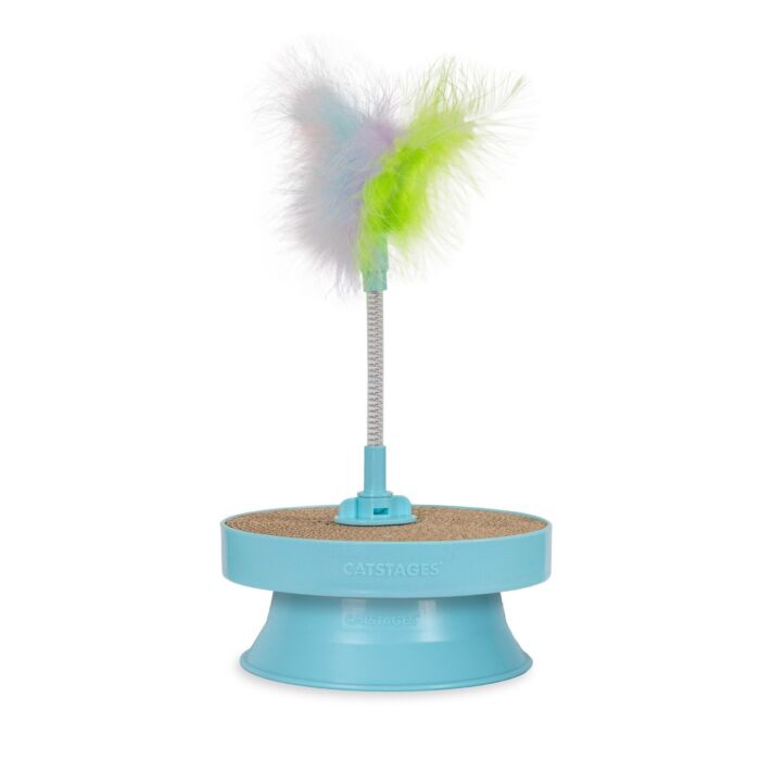 Petstages Cat Toy - 2-in-1 Scratch & Bat Track Topper