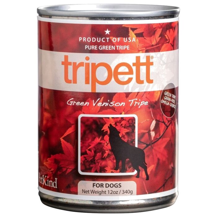 PetKind Tripett 無穀物狗罐頭 - 鹿草胃配方 13oz