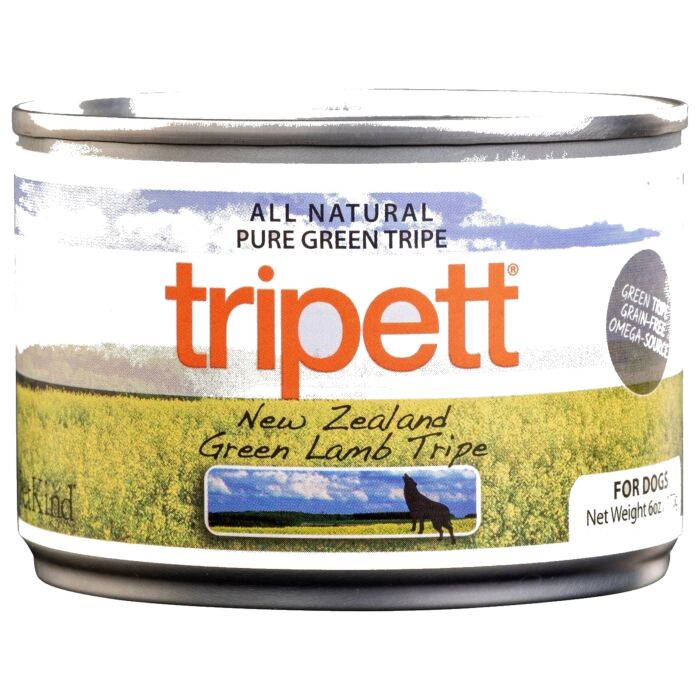 PetKind Tripett Grain Free Dog Can - New Zealand Green Lamb Tripe 6oz