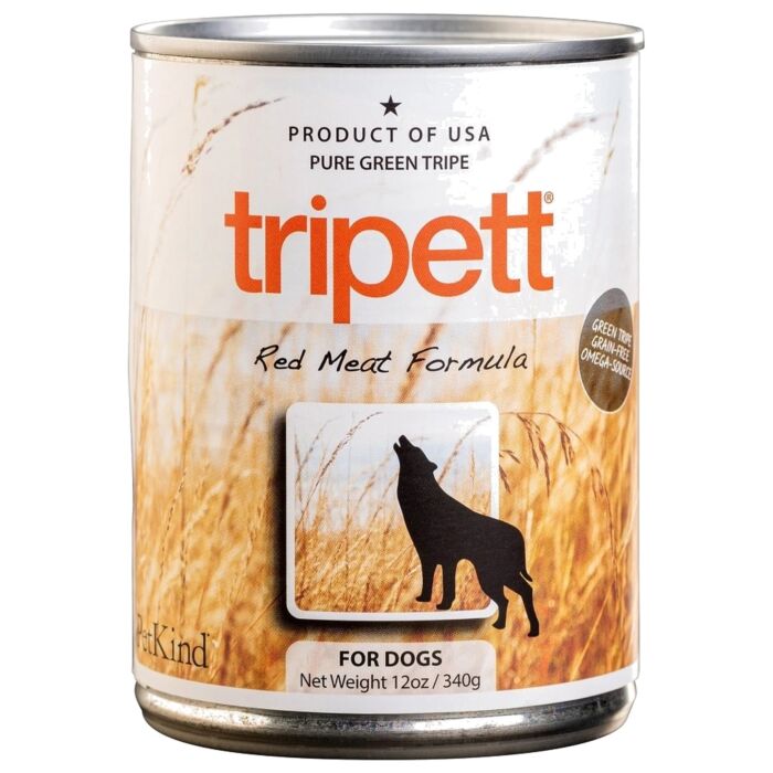 PetKind Tripett 無穀物狗罐頭 - 紅肉配方 - 四種草胃 13oz
