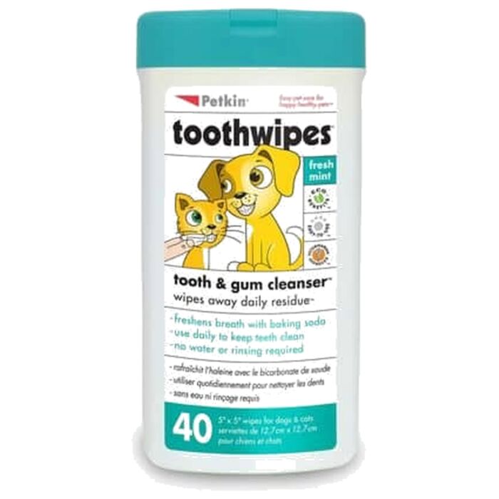 Petkin Toothwipes 40pcs