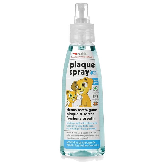 Petkin Aloe Vera Plaque Spray for Dog & Cat (Cool Mint) 4oz | 120ml
