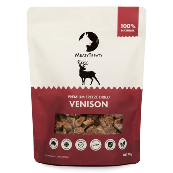 PNZ Cat Treat - Freeze Dried Venison 50g