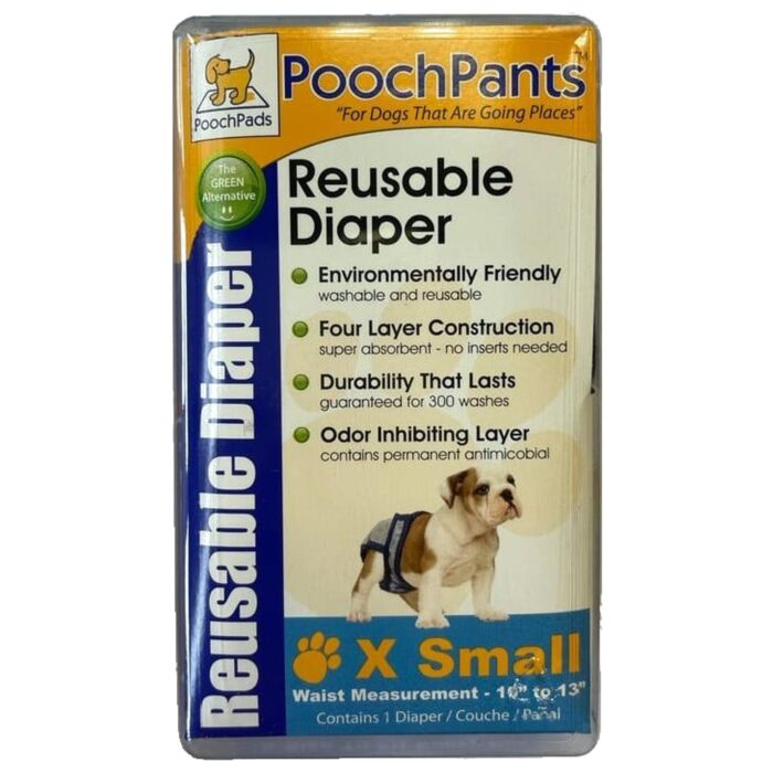 PoochPad 美國狗墊 - 可重複使用狗囡囡尿布褲 (加細碼)