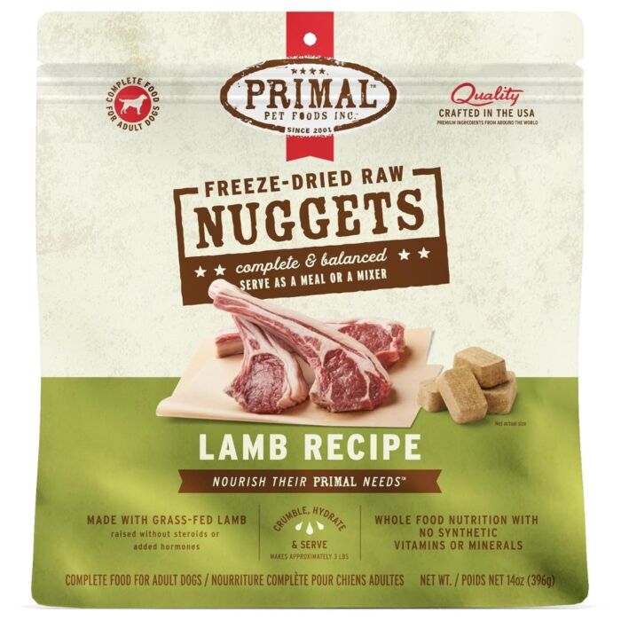 Primal 脫水凍乾羊肉狗糧配方