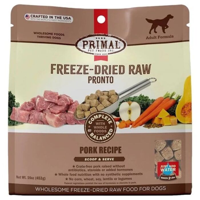 Primal Raw Freeze-Dried - Canine Pork Pronto 16oz