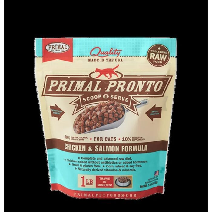Primal 脫水凍乾雞肉及三文魚貓糧配方