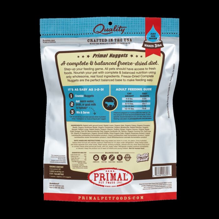 Primal Raw Freeze-Dried - Feline Rabbit