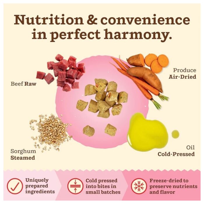 Primal Cat Food - Kibble in the Raw - Freeze-Dried Beef