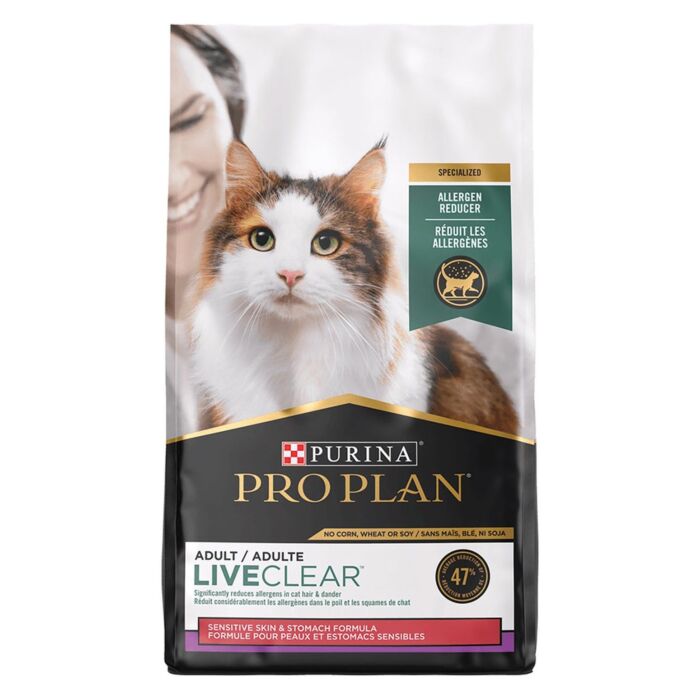 Pro Plan LiveClear Cat Food - Reduce Human Allergens - Sensitive Skin & Stomach Turkey 3.2lb