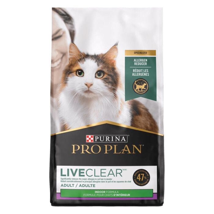 Pro Plan LiveClear Cat Food - Reduce Human Allergens - Indoor - Turkey & Rice 3.2lb