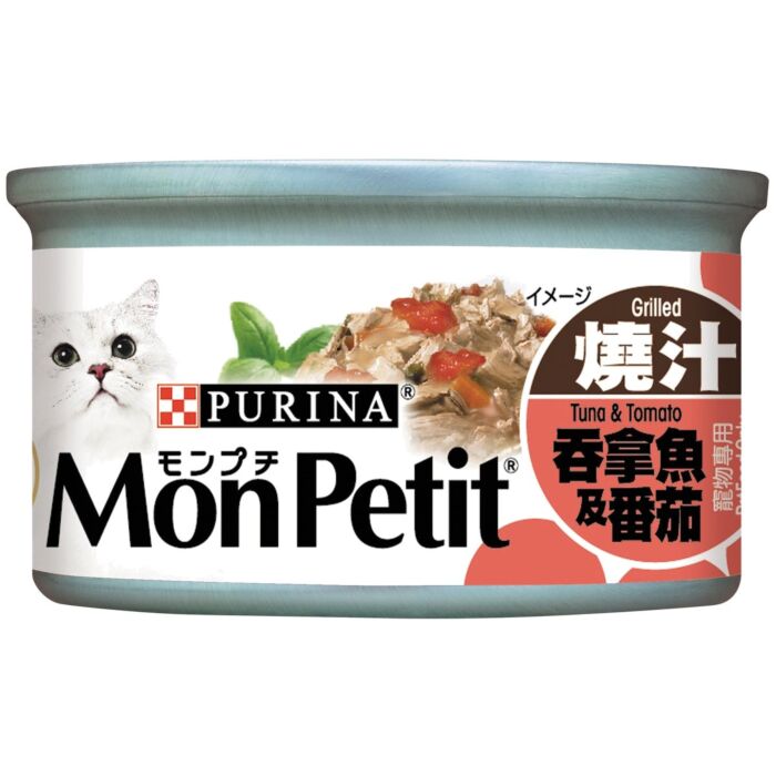 Purina Mon Petit 貓濕糧 - 至尊燒汁 - 吞拿魚及蕃茄 85g