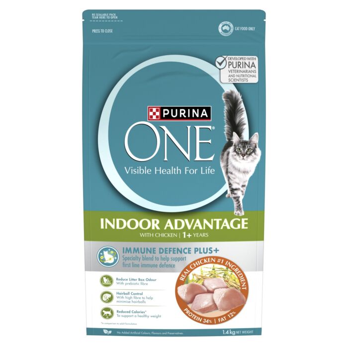 Purina ONE 貓乾糧 - 室內成貓配方 1.4kg