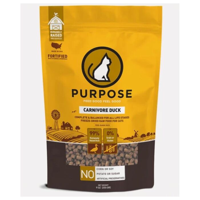 Purpose普斯凍乾貓糧 - 鴨肉 9oz