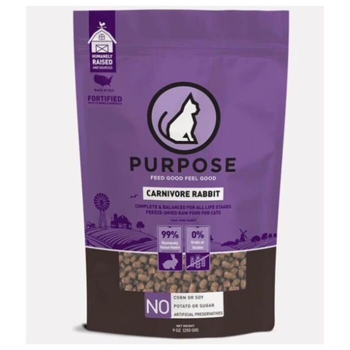 Purpose普斯凍乾貓糧 - 兔肉 9oz