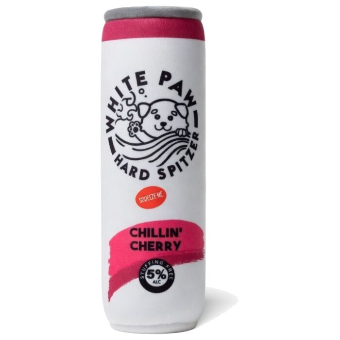 Patchworkpet White Paw Cherry Dog Plush Toy (9 Inch)