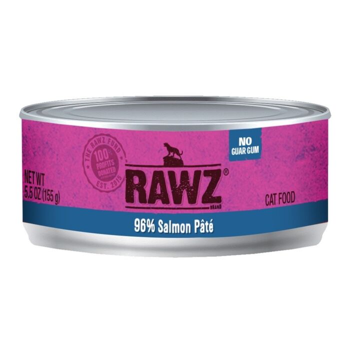 Rawz Cat Canned Food - 96% Salmon Pate 155g