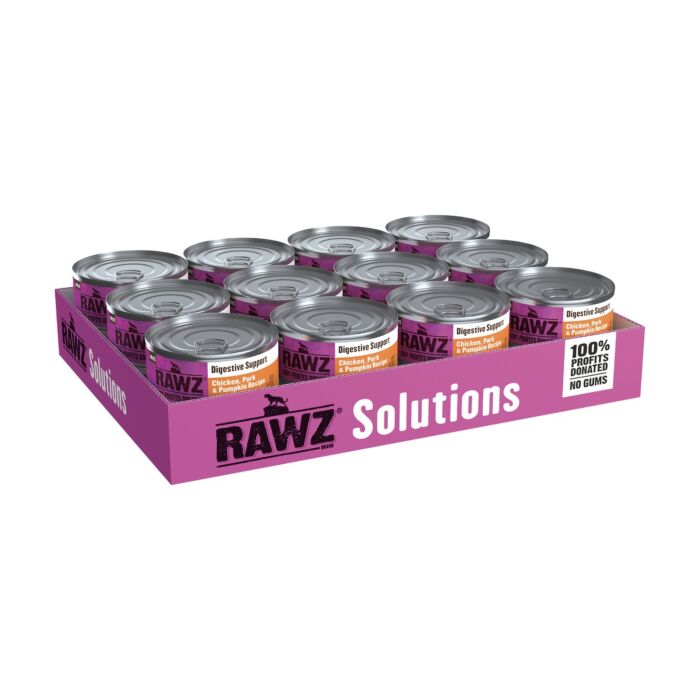 Rawz Cat Can - Digestive Support - Chicken & Pork & Pumpkin 155g - EXP 14-10-2026