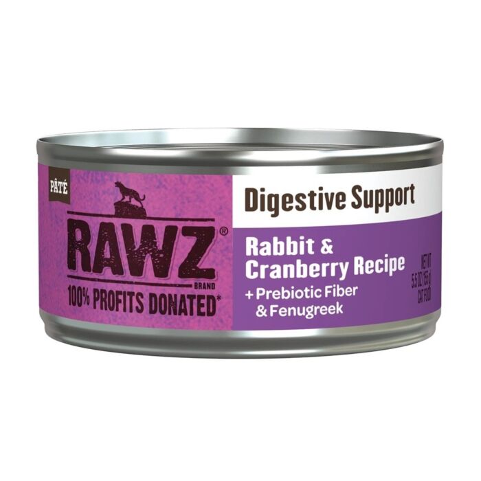 Rawz 全貓罐頭 - 消化系統保健 - 兔肉&蔓越莓 155g