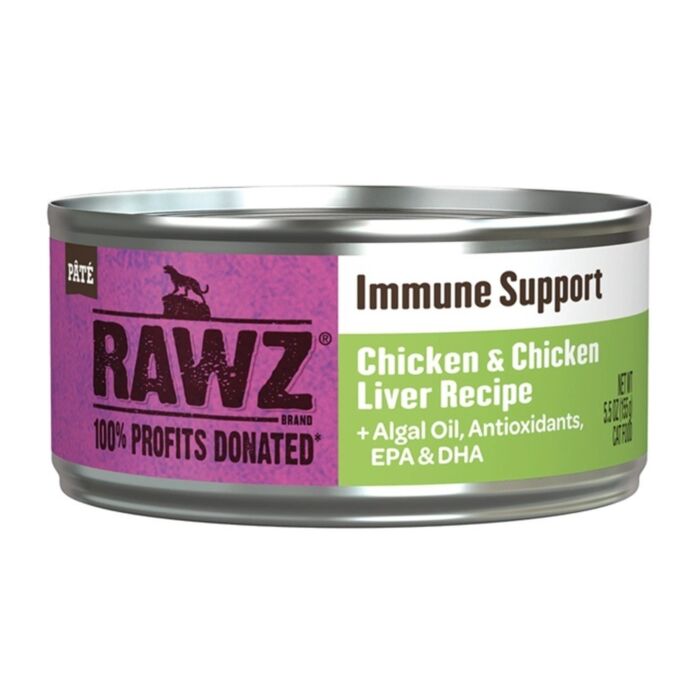 Rawz 全貓罐頭 - 增強免疫系統 - 雞肉&雞肝 155g - EXP 14-10-2026
