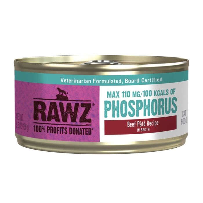 Rawz 全貓罐頭 - 低磷 - 牛肉醬營養補充罐 156g