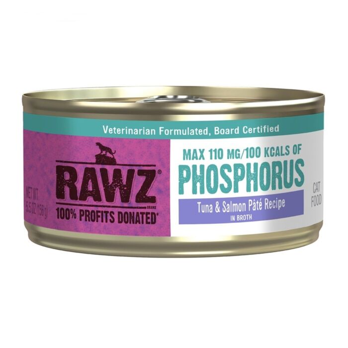 Rawz Cat Canned Food - Low Phosphorus - Tuna & Salmon 156g