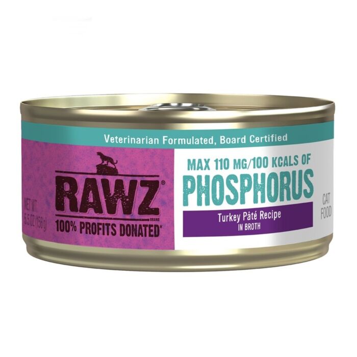 Rawz Cat Canned Food - Low Phosphorus - Turkey 156g