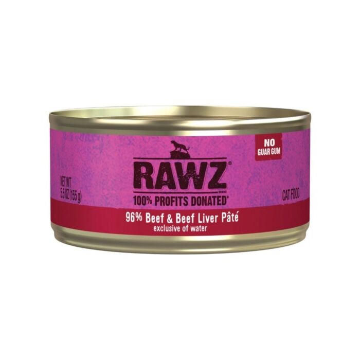 Rawz Dog Canned Food - 96% Beef & Beef Liver 354g