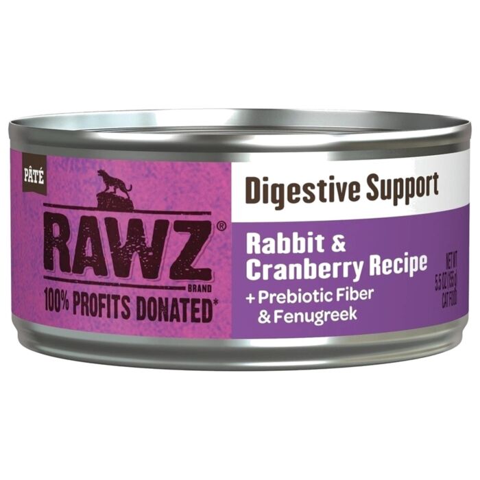 Rawz Cat Can - Digestive Support - Rabbit & Cranberry 155g