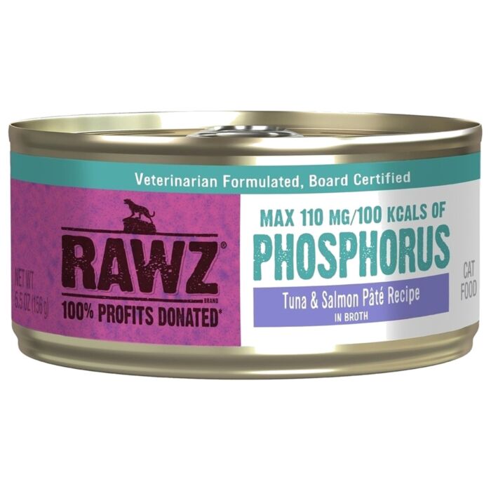 Rawz Cat Canned Food - Low Phosphorus - Tuna & Salmon 156g
