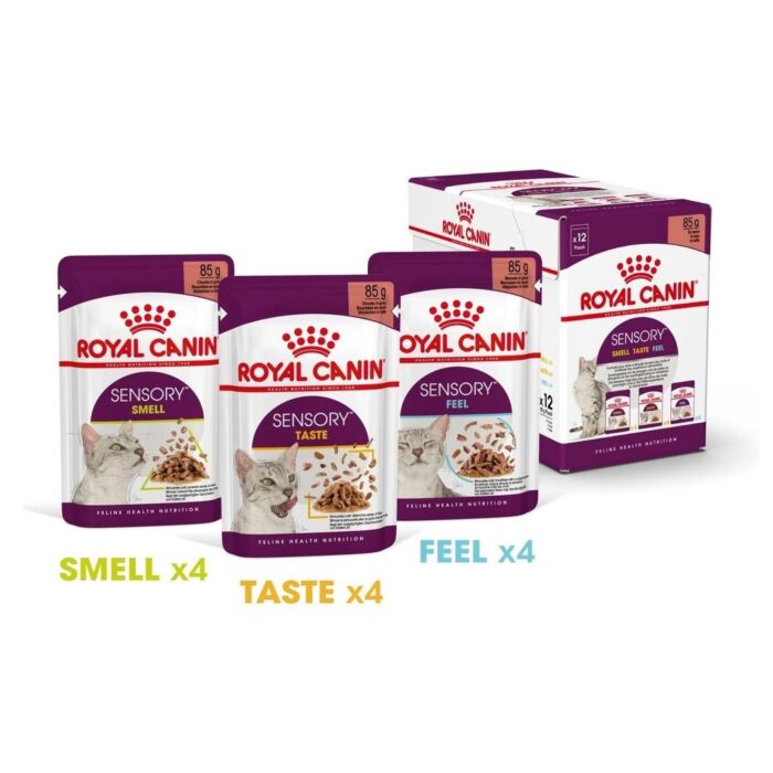 Royal Canin Cat Pouch - Sensory Multi-Pack (Gravy) 85g x12