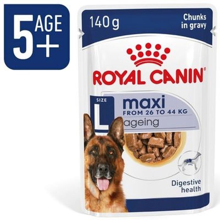 Royal Canin Senior Dog Pouch - Maxi Ageing 5+ (Gravy) 140g