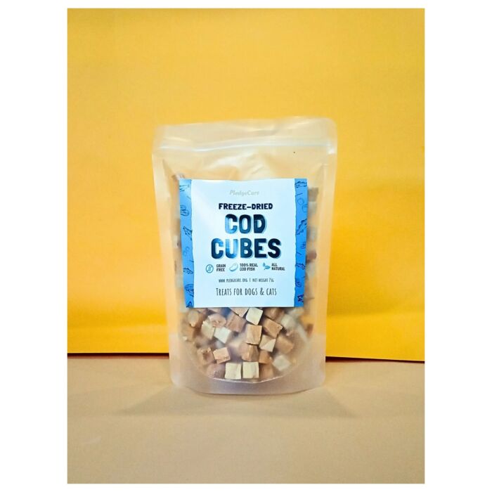 Raw Made Easy Cat & Dog Treat - Freeze-Dried Cod Cubes 150g