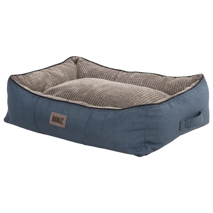ROGZ Indoor Walled Bed Petrol Blue - Large (90x59x27cm)