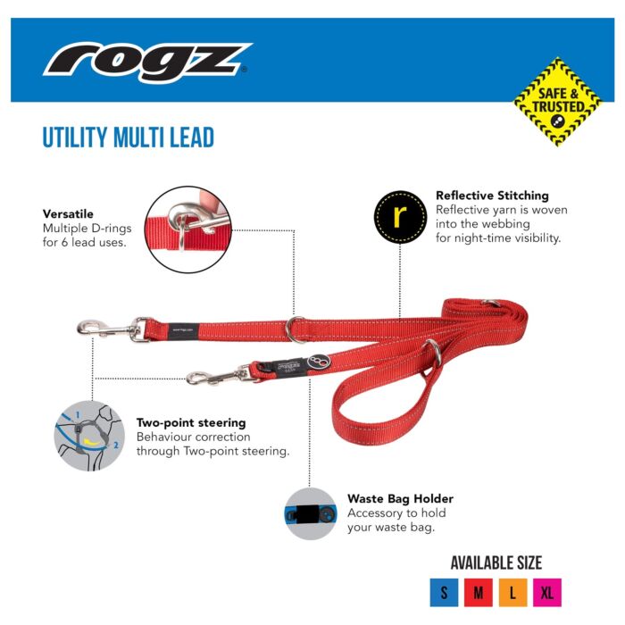 ROGZ Dog Multi-Lead 多用途拖帶