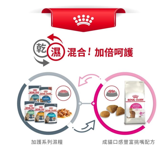 Royal Canin 法國皇家貓乾糧 - 挑嘴系列 - 成貓口感豐富挑嘴配方