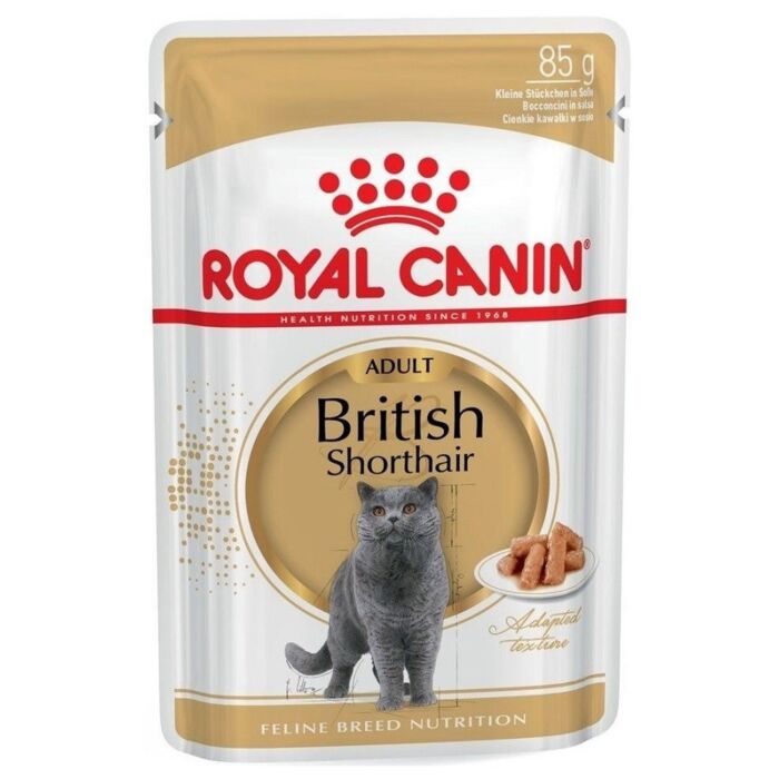 Royal Canin 法國皇家貓濕糧 - 英國短毛成貓專屬主食濕糧 (肉汁) 85g