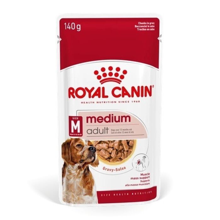 Royal Canin 法國皇家狗濕糧 - 中型成犬營養主食濕糧 (肉汁) 140g