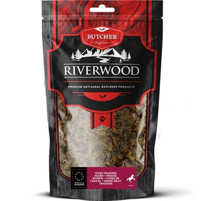 Riverwood Cat & Dog Treat - Air Dried Horse Meat Trainers 150g